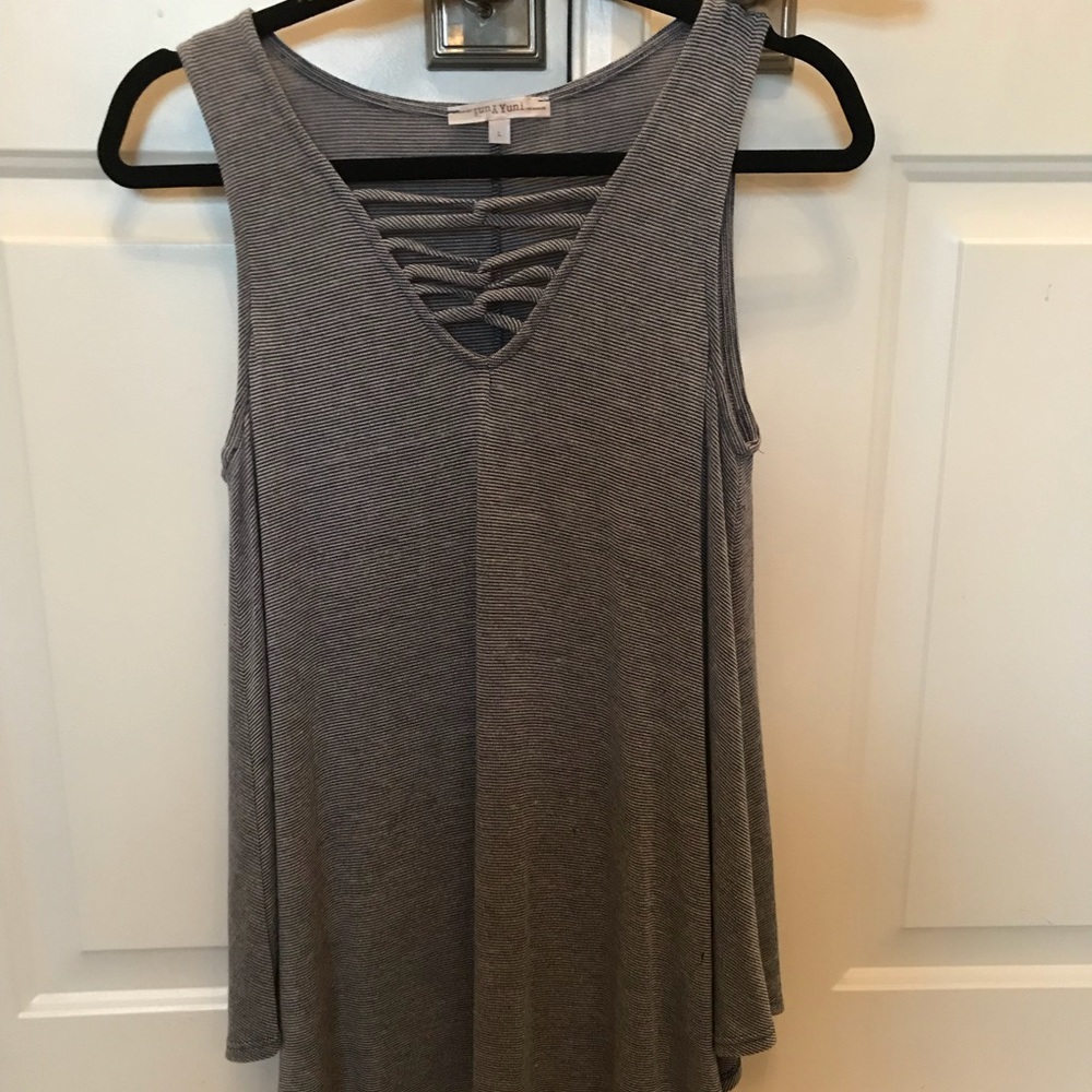 SALE🎉Yuni Los Angeles Striped Sleeveless Top
